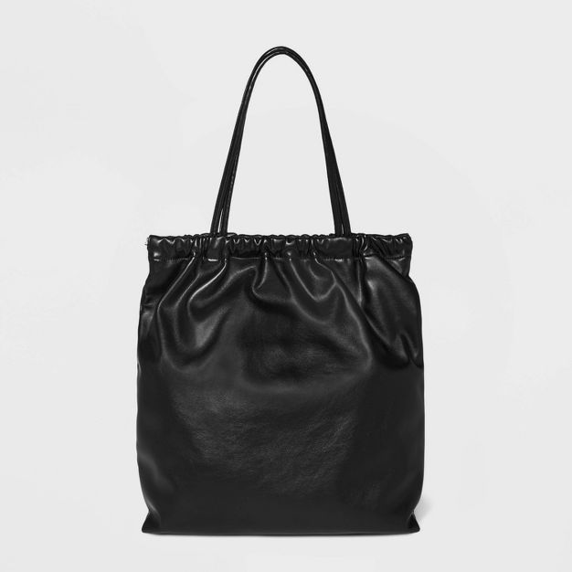 Ruched Tote Handbag - A New Day&#8482; Black | Target