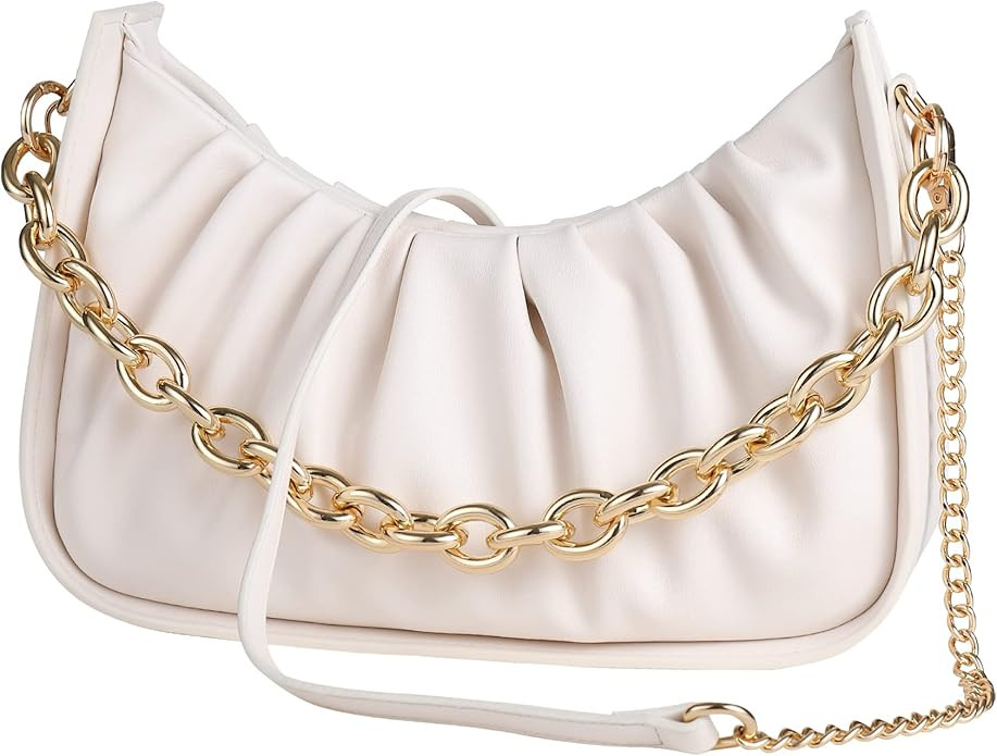 Gabbi Crossbody Bag Chic Pouch Vegan Leather Vintage Hobo Cloud Handbag for Women | Amazon (US)