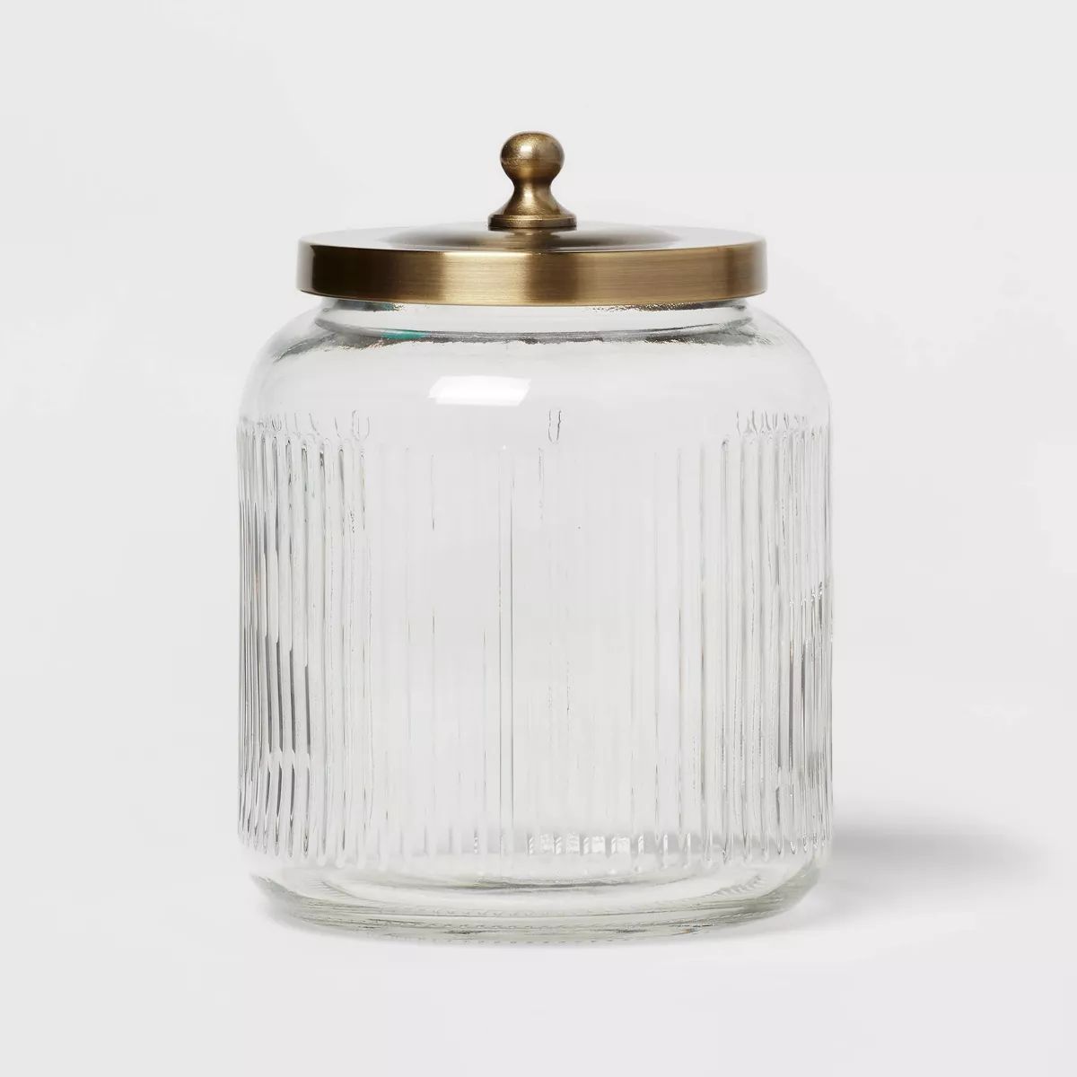 Medium Glass Bath Canister Brass - Threshold™ | Target