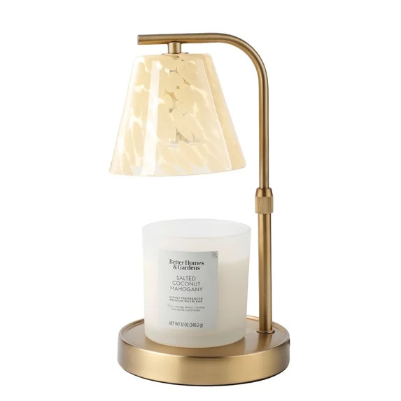 Better Homes & Gardens Candle Warmer Lamp, Wax Candle Warmer for Home Fragrance, White Tortoise | Walmart (US)