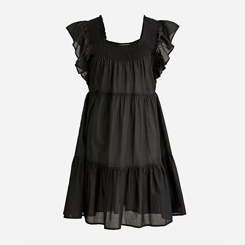 Flutter-sleeve voile mini dress | J. Crew US