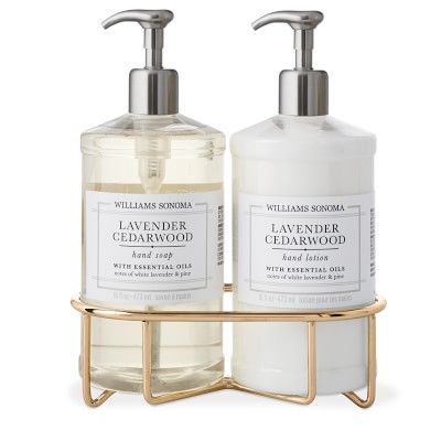 Williams Sonoma Lavender Cedarwood Hand Soap & Lotion 3-Piece Set | Williams Sonoma | Williams-Sonoma