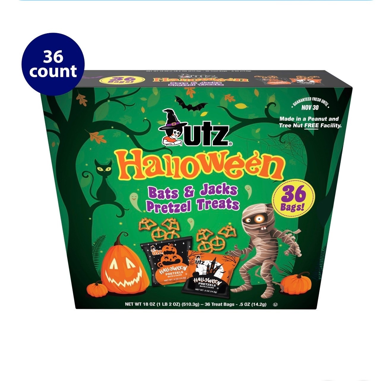 🎃 Halloween Treats for Trick-or-Treaters & Class Parties
The cutest little Halloween snack bags! 🦇👻 These Utz Bats & Jacks pretzel treats come in a box of 36 individually packaged bags, making them perfect for trick-or-treaters, classroom Halloween parties, preschool treats, or festive lunchbox surprises! 🧡 Such an easy and affordable addition to your Halloween prep!
Shop Halloween pretzel snacks, individually wrapped Halloween treats, trick-or-treat goodies, classroom party snacks, preschool Halloween treats, Halloween party favors, non-candy Halloween treats, and festive seasonal snacks. 🍬🎃✨

#LTKHome #LTKmomlife #LTKKids