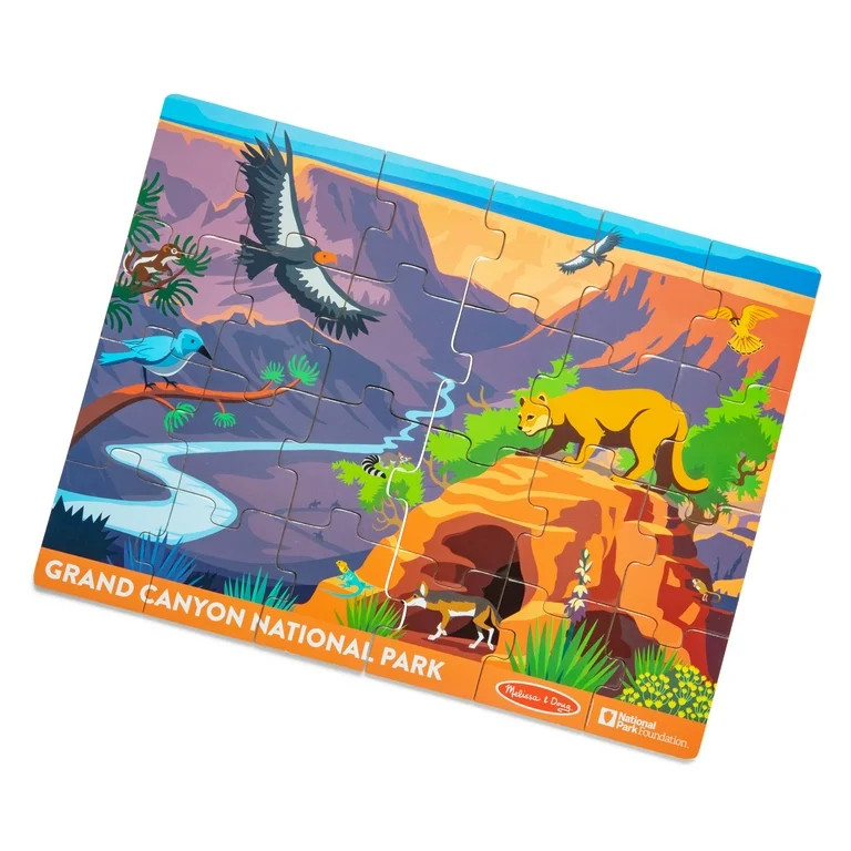 Melissa & Doug Grand Canyon National Park Wooden Jigsaw Puzzle – 24 Pieces, Animal and Plant ID... | Walmart (US)