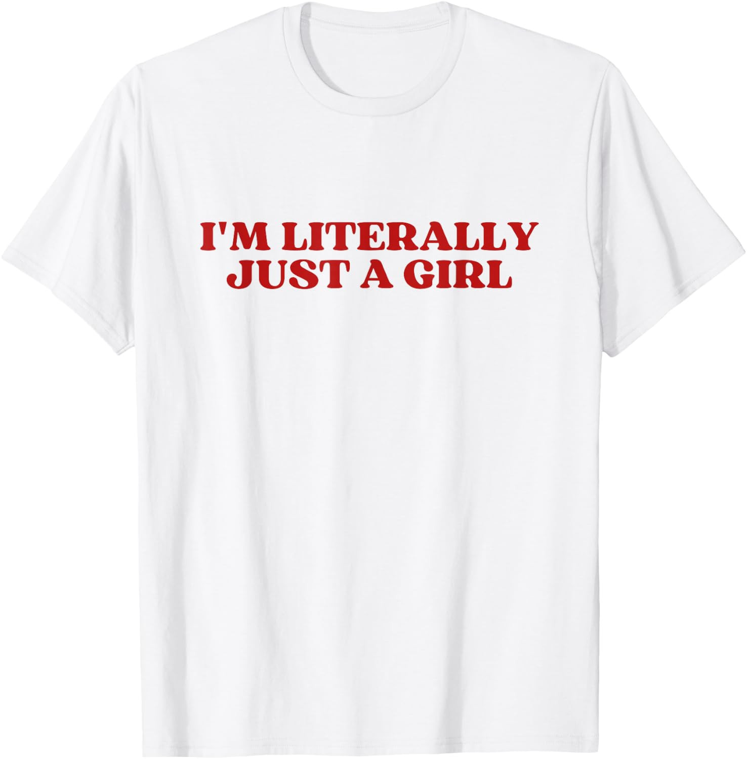 I'm Literally Just A Girl Y2k Aesthetic T-Shirt | Amazon (US)