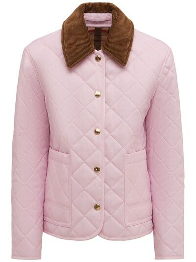 Burberry - Dranefeld quilted jacket - Pink/Brown | Luisaviaroma | Luisaviaroma