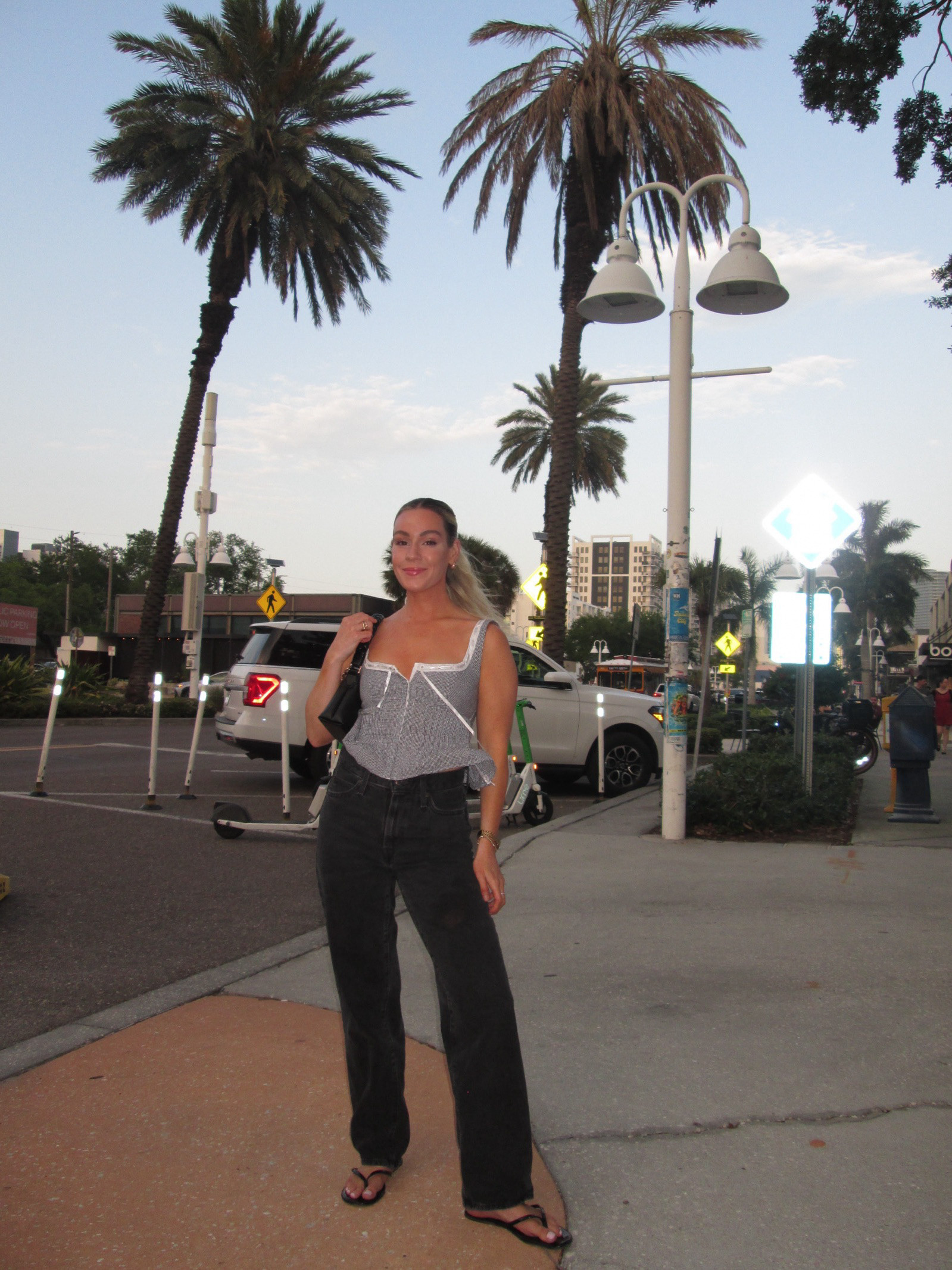 corset top: small
jeans: size 26 (mine are the '94 baggy) 

 #LTKFestival #LTKootd #LTKSeasonal
