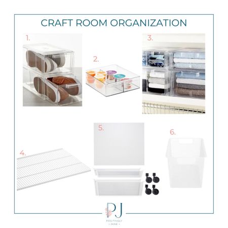 Begin your craft room organization with these great products from the Container Store  
