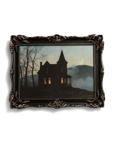 14X11 Spooky House Wall Art | TJ Maxx