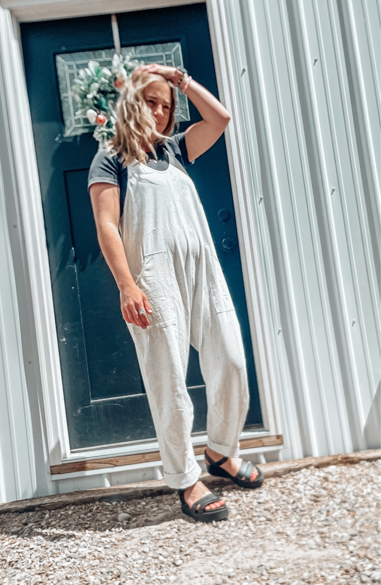 Postpartum outfit 
Outfit for postpartum 
Jumpsuit 
Postpartum
Comfy outfit

#LTKootd #LTKmomlife