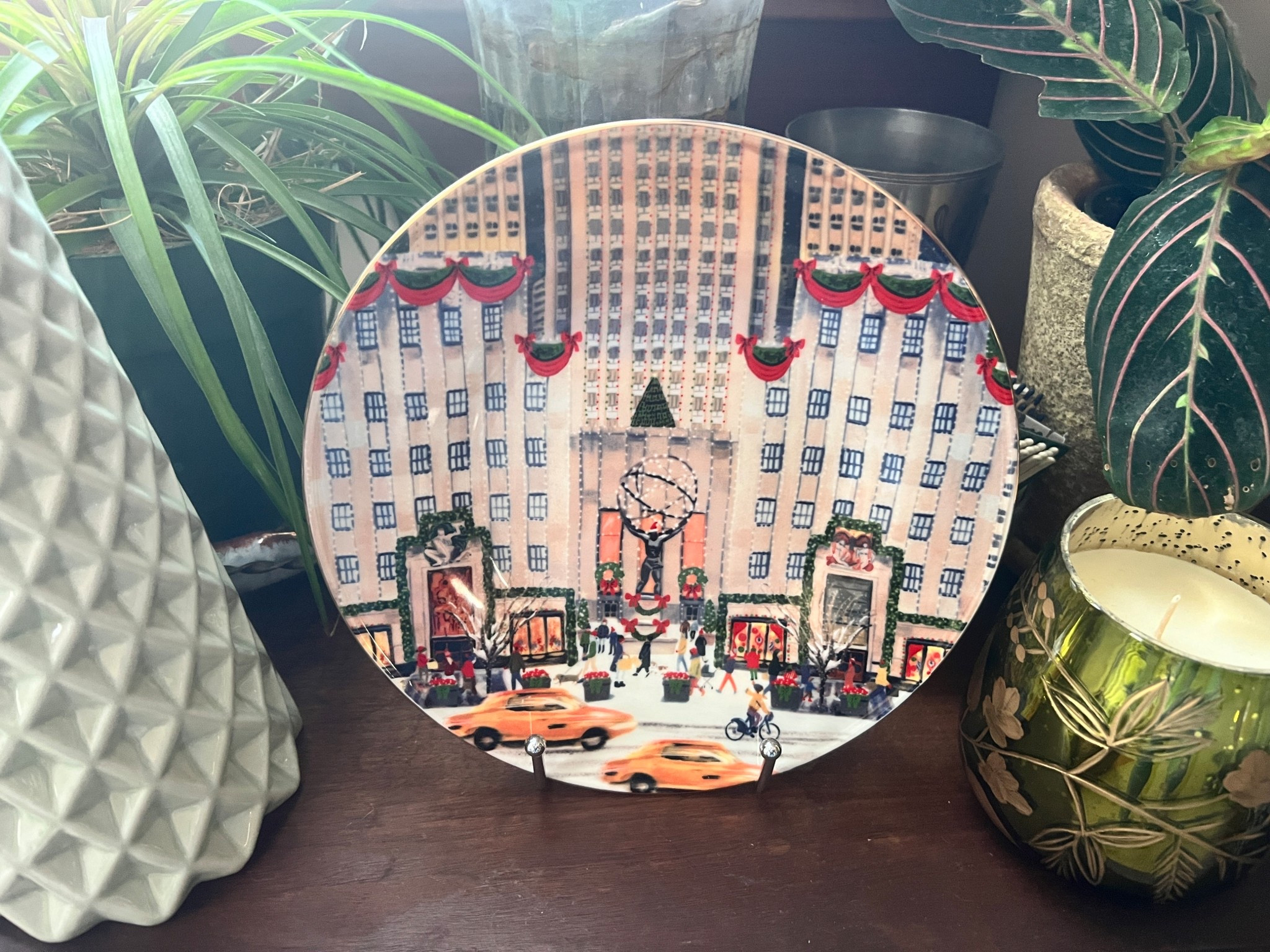 Fun ways to add international travel flavor to your Christmas Decorating. I bought  bunch of plate holders on AMAZON and now ai can display all of my ANTHROPOLOGIE Christmas plates throughout my home 🏡 #christmasfecor #holidayplatedisplay #holidaydecorating

#LTKSaleAlert #LTKHome #LTKHoliday