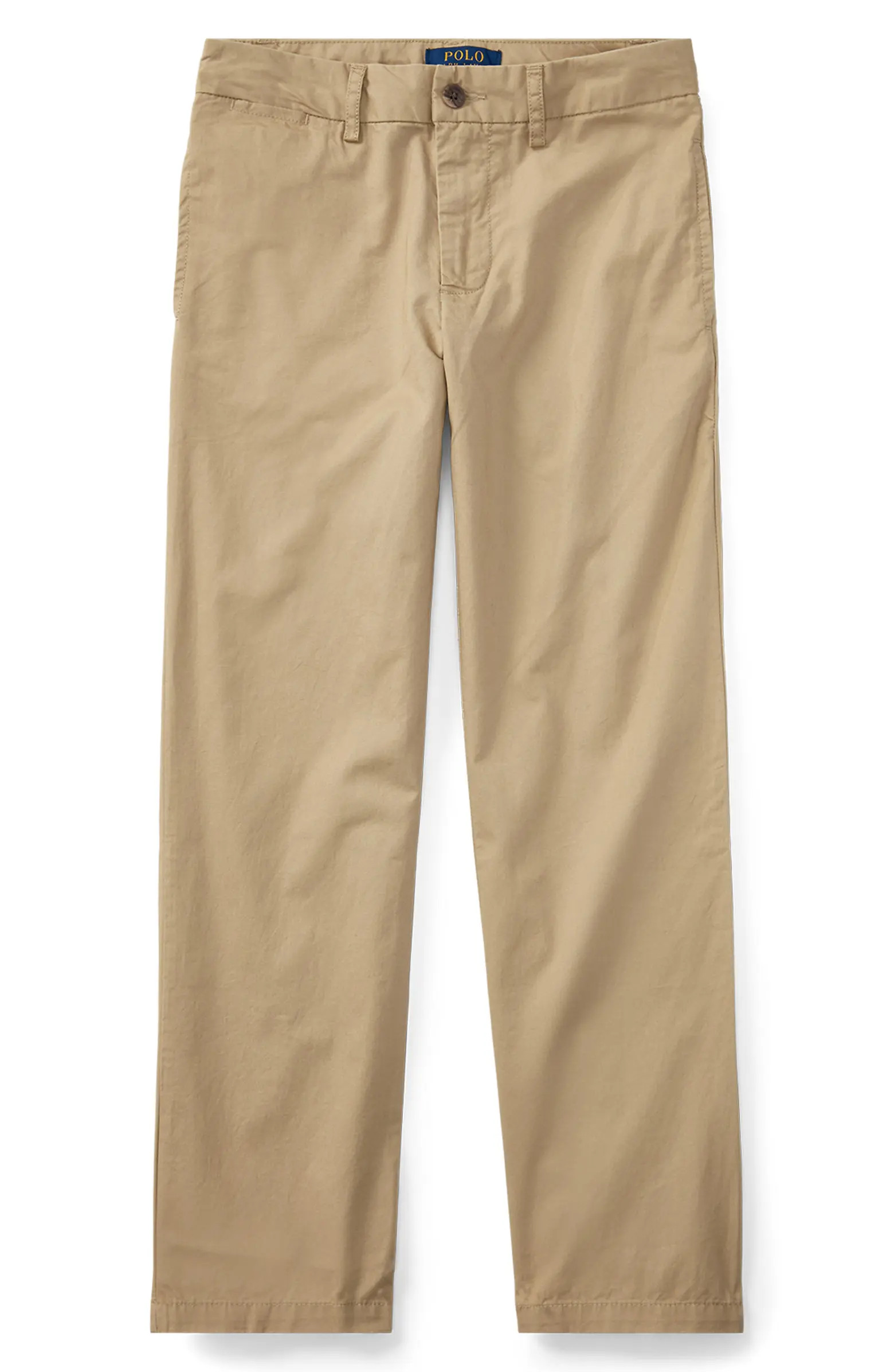 Kids' Flat Front Stretch Cotton Twill Chinos | Nordstrom