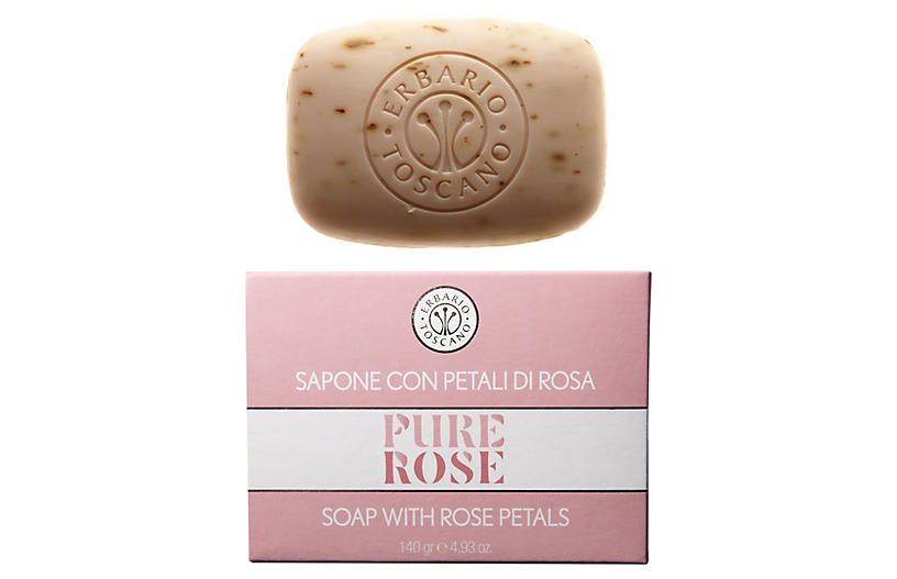 Pure Rose Soap - Erbario Toscano - pink | One Kings Lane