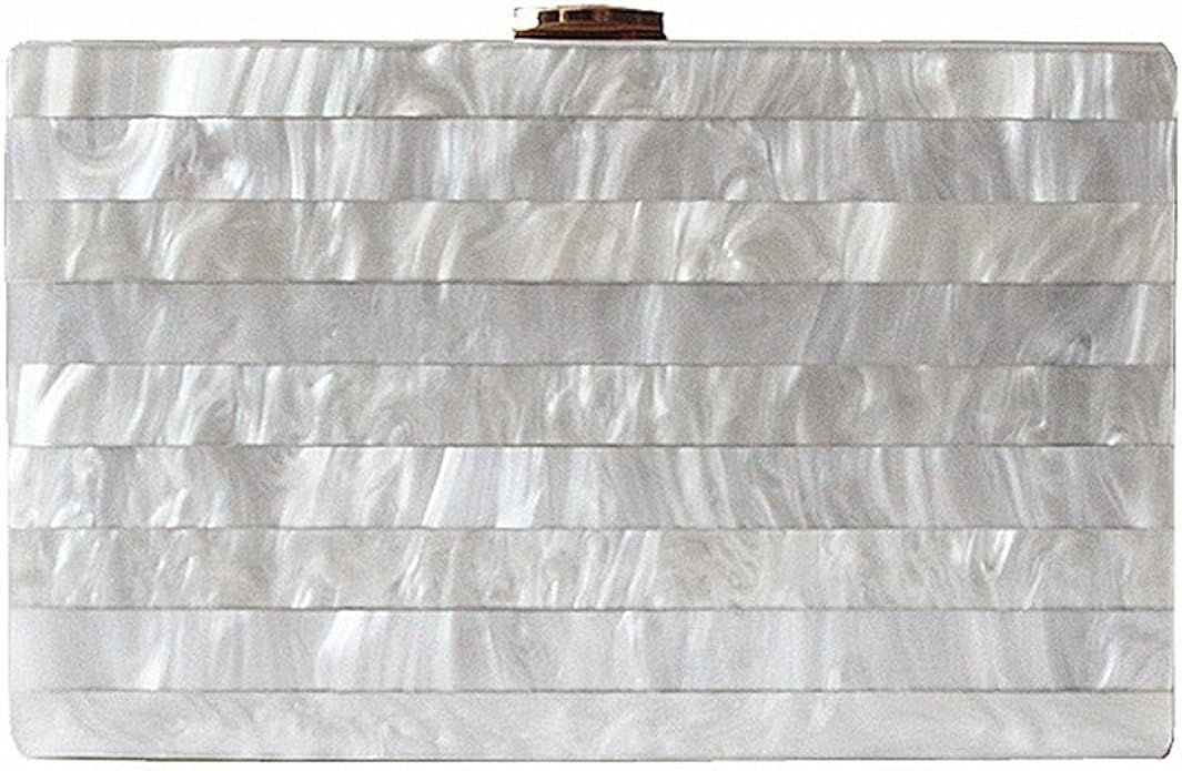 Dirmmis Brand Fashion Woman Evening Bags New Marble Solid Party Clutch Elegant Wedding Wallet Lux... | Amazon (US)