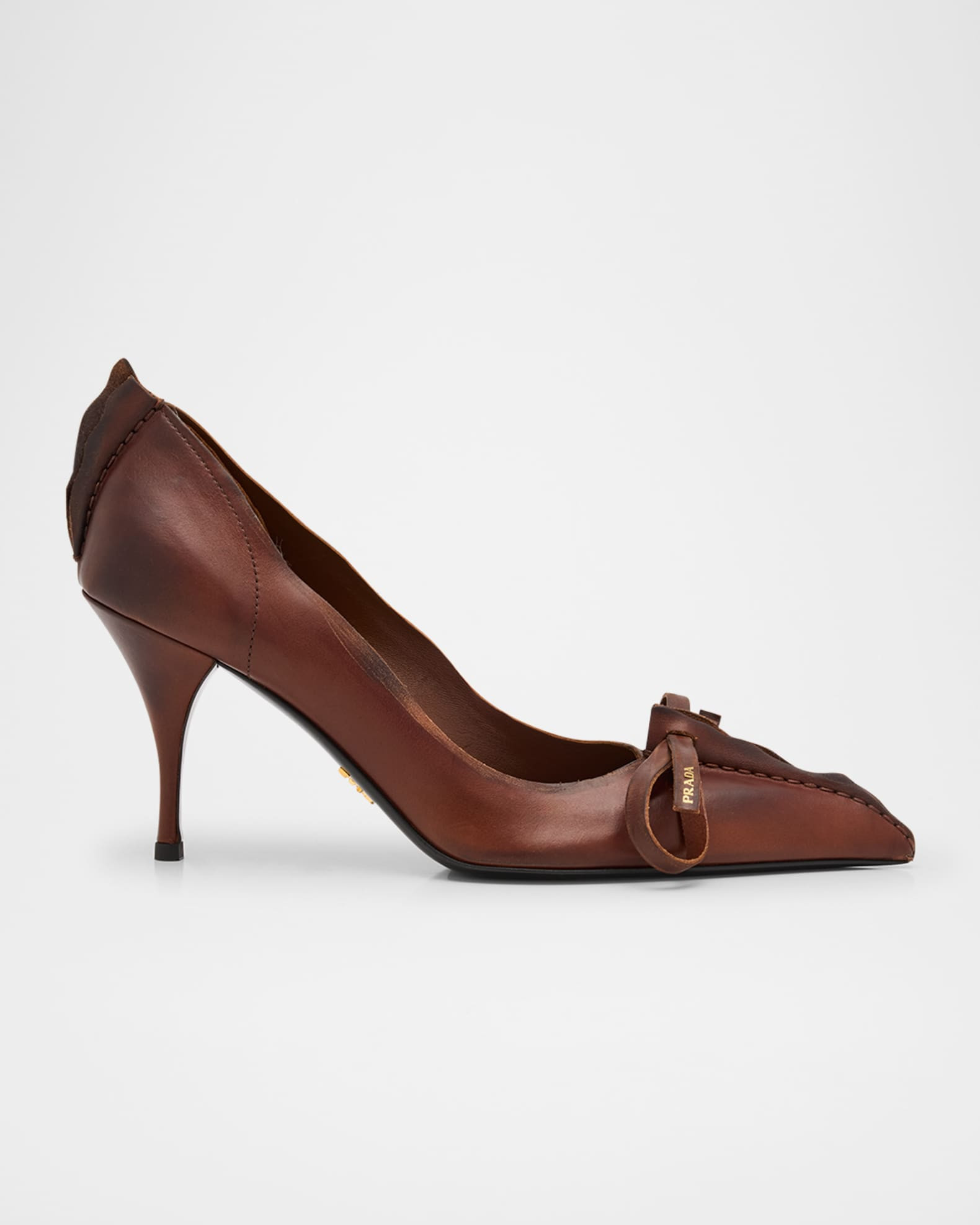 Leather Bow Pumps | Neiman Marcus