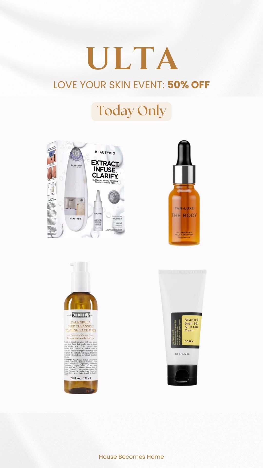 Ulta Love Your Skin Event! 50% off today only!




#LTKSaleAlert #LTKdayinmylife #LTKBeauty