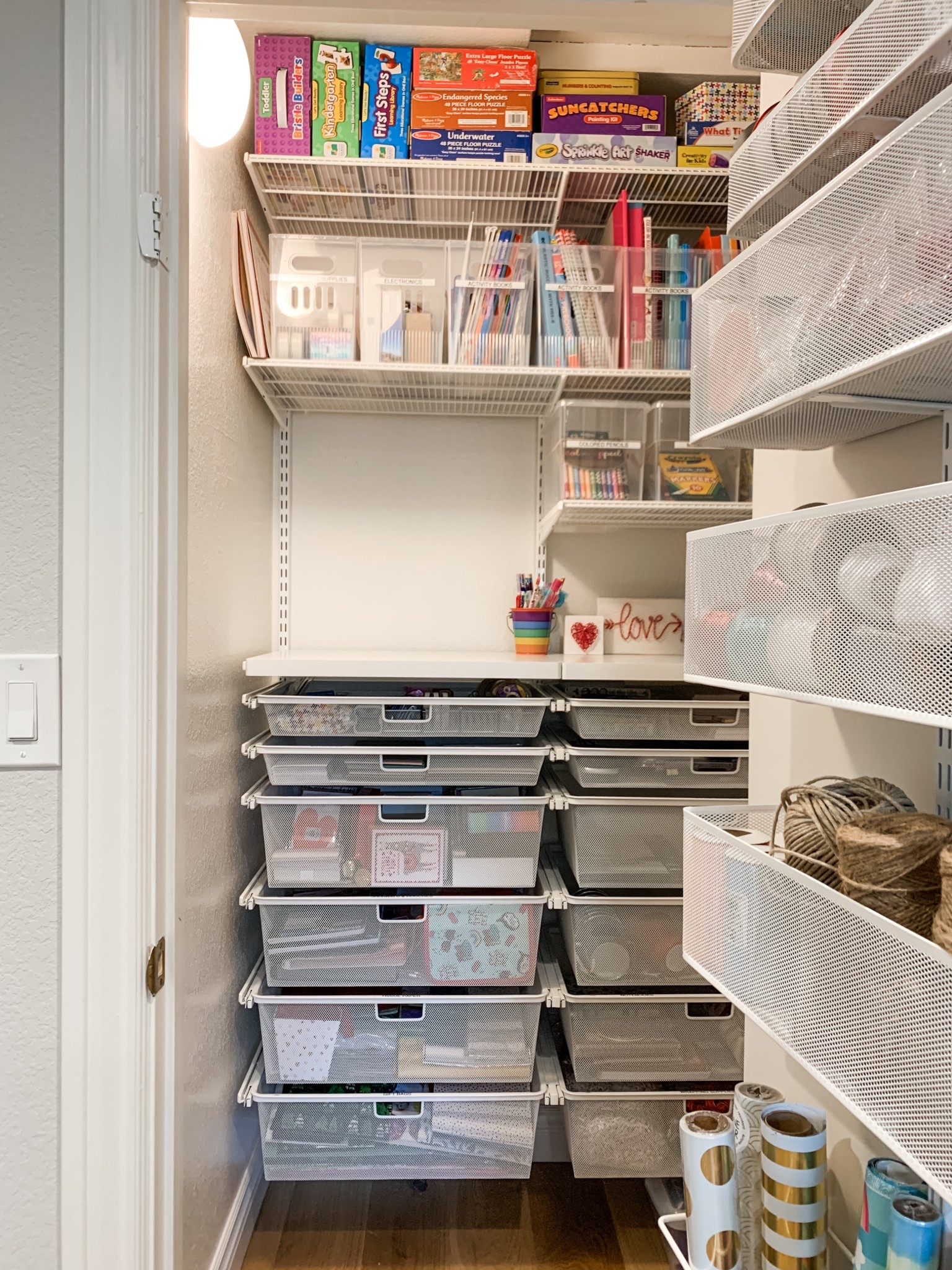Anyone spring cleaning yet??

If you’re looking to create more space and function, Elfa is 25% off! This multi-purpose closet was designed, installed and organized by me … it was such a fun project for this family. I added drawers and shelves with simple containment. And I also mounted an Elfa system on the door for mom’s gift wrap. All on sale!!

#LTKSaleAlert #LTKHome #LTKSpringSale