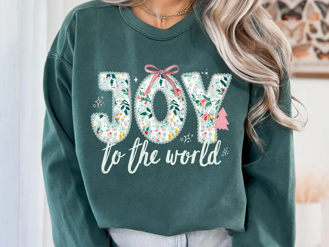 Comfort Colors Christian Christmas Sweatshirt, Jesus Christmas Sweatshirt, Religious Gift for Wom... | Etsy (US)