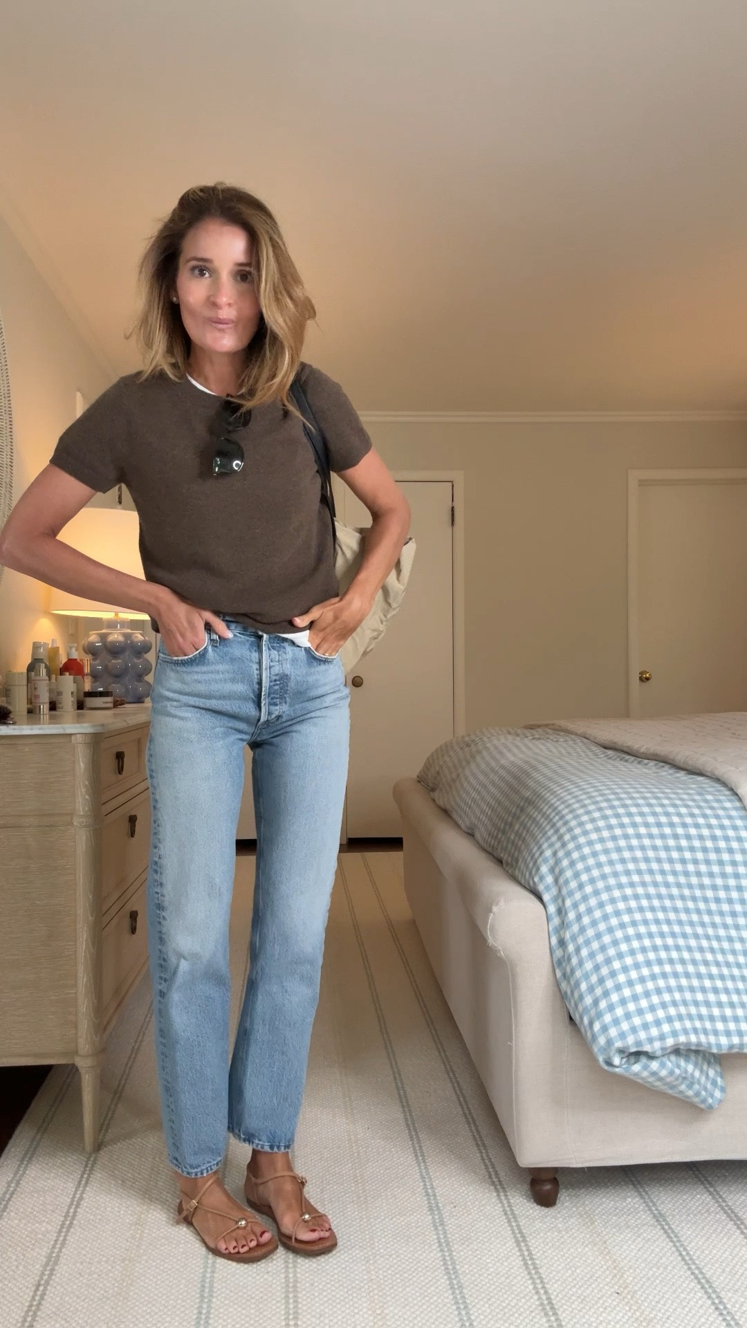 This new cashmere tee is that perfect summer-to-fall transitional piece. Love that it looks great layered with a white tee now and will look just as great layered under your favorite jackets and blazers once the temps drop. 
❤️ follow for easy everyday outfit inspiration!
@quince #quincepartner

#LTKdayinmylife #LTKgrwm #LTKootd
