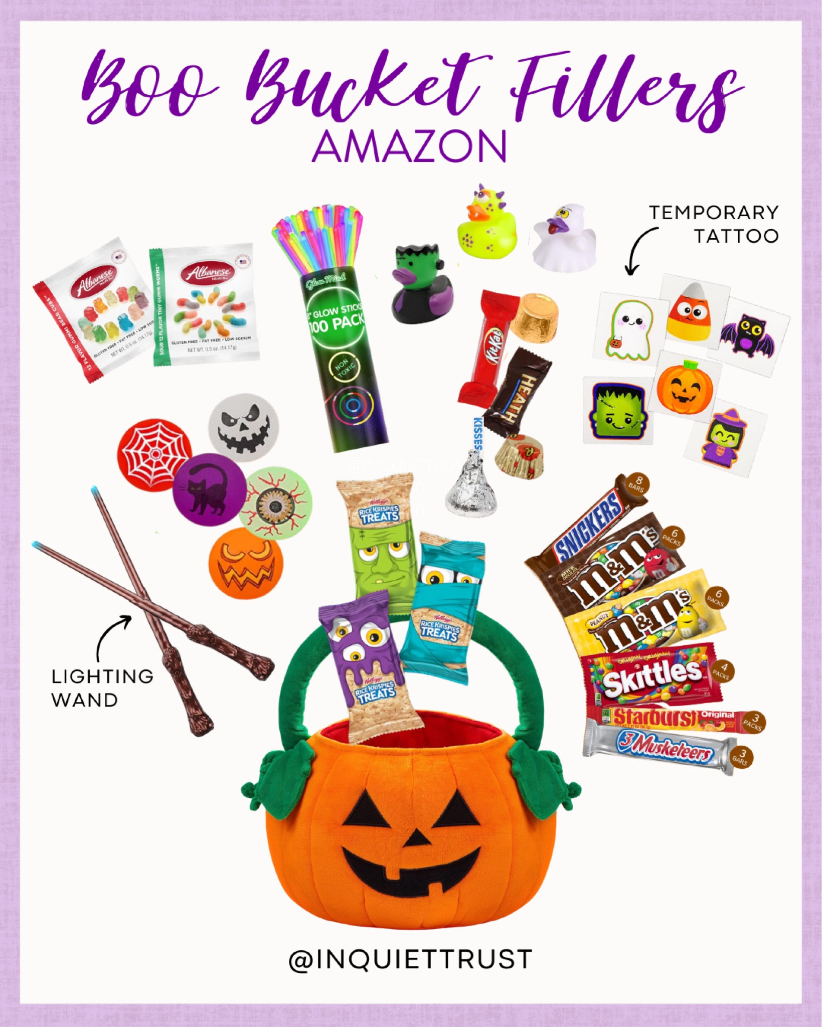 Fill your buckets with some spooky treats and fillers from Amazon this Halloween season! From cool glow-in-the-dark sticks to cute rubber toys, your kids will surely love you for this!
#trickortreat #partyessentials #halloweenfinds #autumnvibes

#LTKParties #LTKHalloween #LTKKids