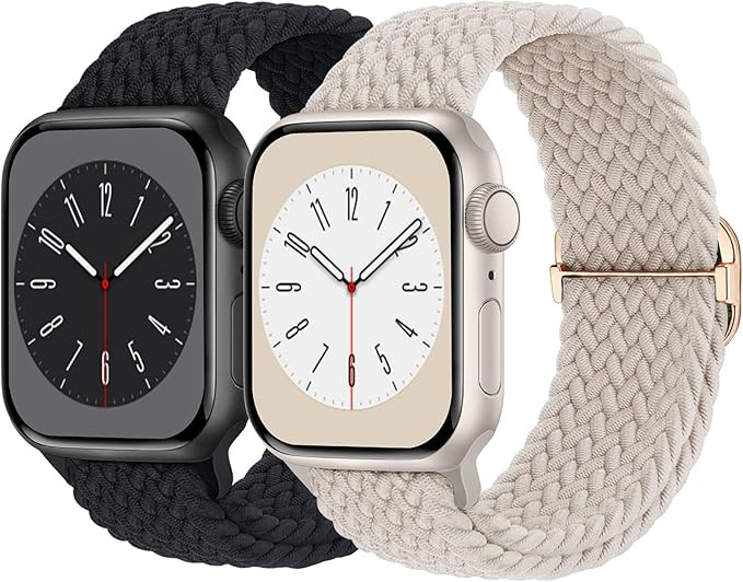Braided Solo Loop Compatible with Apple Watch Band 38mm 40mm 41mm 42mm 44mm 45mm 49mm Women Men, ... | Amazon (US)