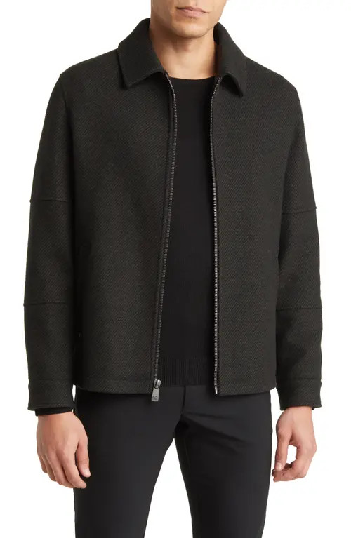 Hart Schaffner Marx Paloma Wool Blend Twill Jacket in Olive Twill at Nordstrom, Size Large | Nordstrom