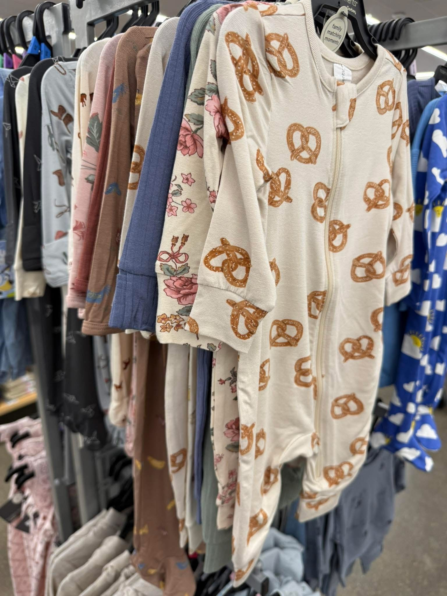 Oh my goodness! Jackpot!!!! Modern Moments sleepers for 5 bucks!! I stocked up for a friend because these are SO SOFT!!! #walmartpartner #walmart @walmart #walmartstyle @walmartstyle
