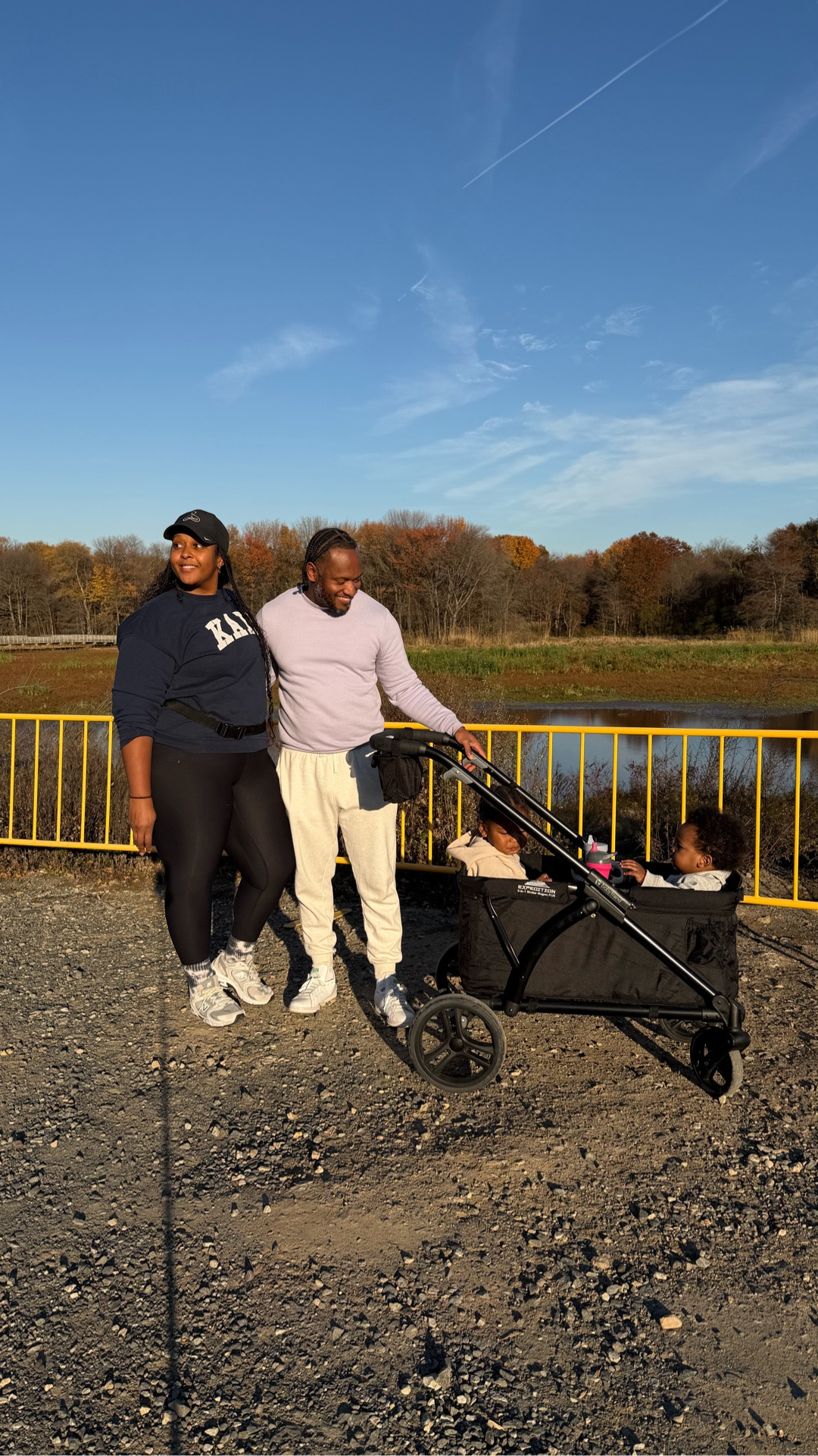 I opted for a wagon instead of a double stroller and I love it so much!

It pushes like a stroller, but has a hidden handle for the option to pull like a wagon. This came with soooo many accessories! It includes a universal infant car seat Adapter, detachable snack tray, built in seats with safety harness, canopy with mosquito net, 2 storage baskets, and 6 cup holders 🤯

I almost forgot that it folds down and has quick-release wheels for easier storage. 



#LTKmomlife #LTKKids #LTKFamily