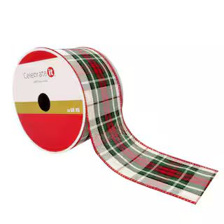 2.5" Plaid Wired Ribbon by Celebrate It™ Christmas | Michaels Stores