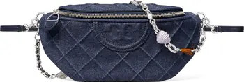 Tory Burch Fleming Quilted Denim Belt Bag | Nordstrom | Nordstrom
