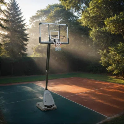 Height Adjustable Basketball Hoop, 7.5 to 10ft Adjustable Basketball Stand with 44 Inch Backboard, Portable Basketball Goal System with Stable Base an | Wayfair North America