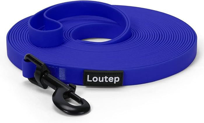 Waterproof Dog Leash 10ft, 16ft, 30ft, 50ft PVC Recall Long Line Dog Leash Beach Swimming Trackin... | Amazon (US)