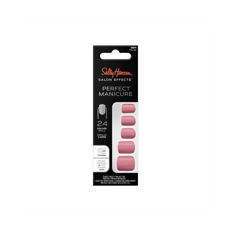 Sally Hansen Salon Effects Perfect Manicure Press-On Nails Kit - Square - 24ct | Target