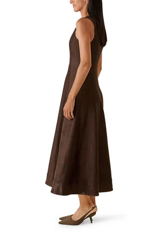 Women's Sleeveless Suede Midi Dress | Belk