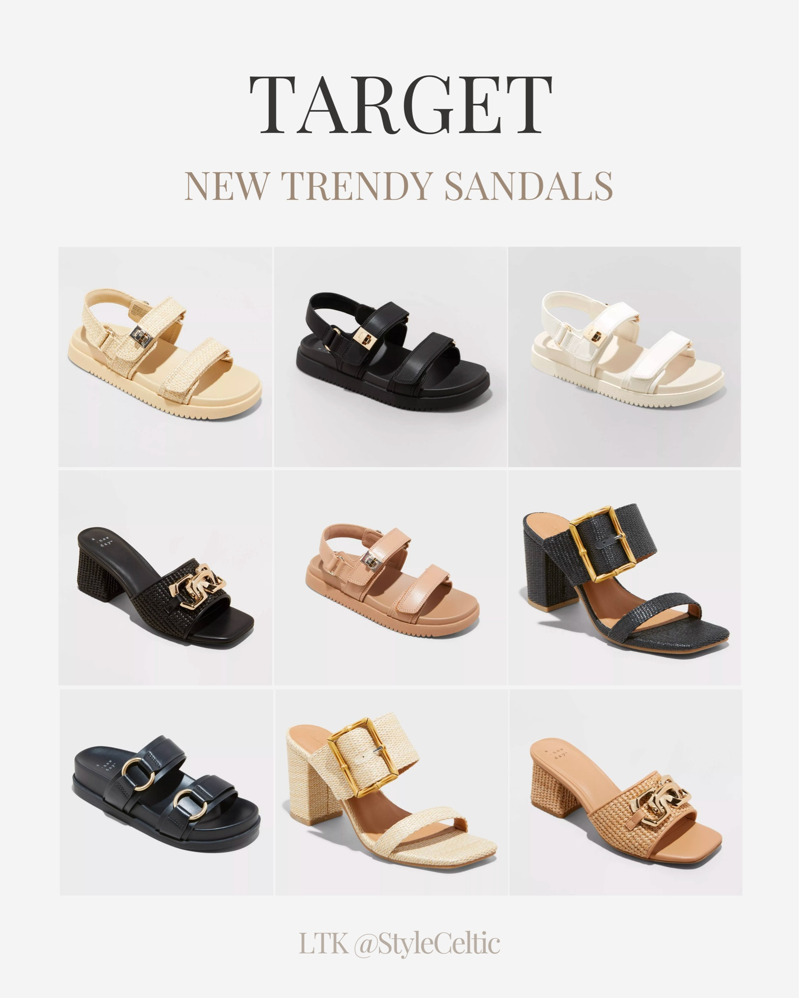New Target Sandals! ✨

Black sandals, beige sandals, tan sandals, cream sandals, neutral sandals, Birkenstock sandals, wedges, heels, spring shoes, spring heels, black buckle heels target finds, Straw shoes, new at target, Summer shoes, spring outfits, summer outfits, Vacation shoes, resortwear, vacation, outfits shoes, cruise shoes, travel shoes, walking sandals, walking shoes, target sale, Spring sale seasonal shoes, women’s shoes, work shoes

#LTKtravel #LTKfindsunder100 #LTKshoecrush