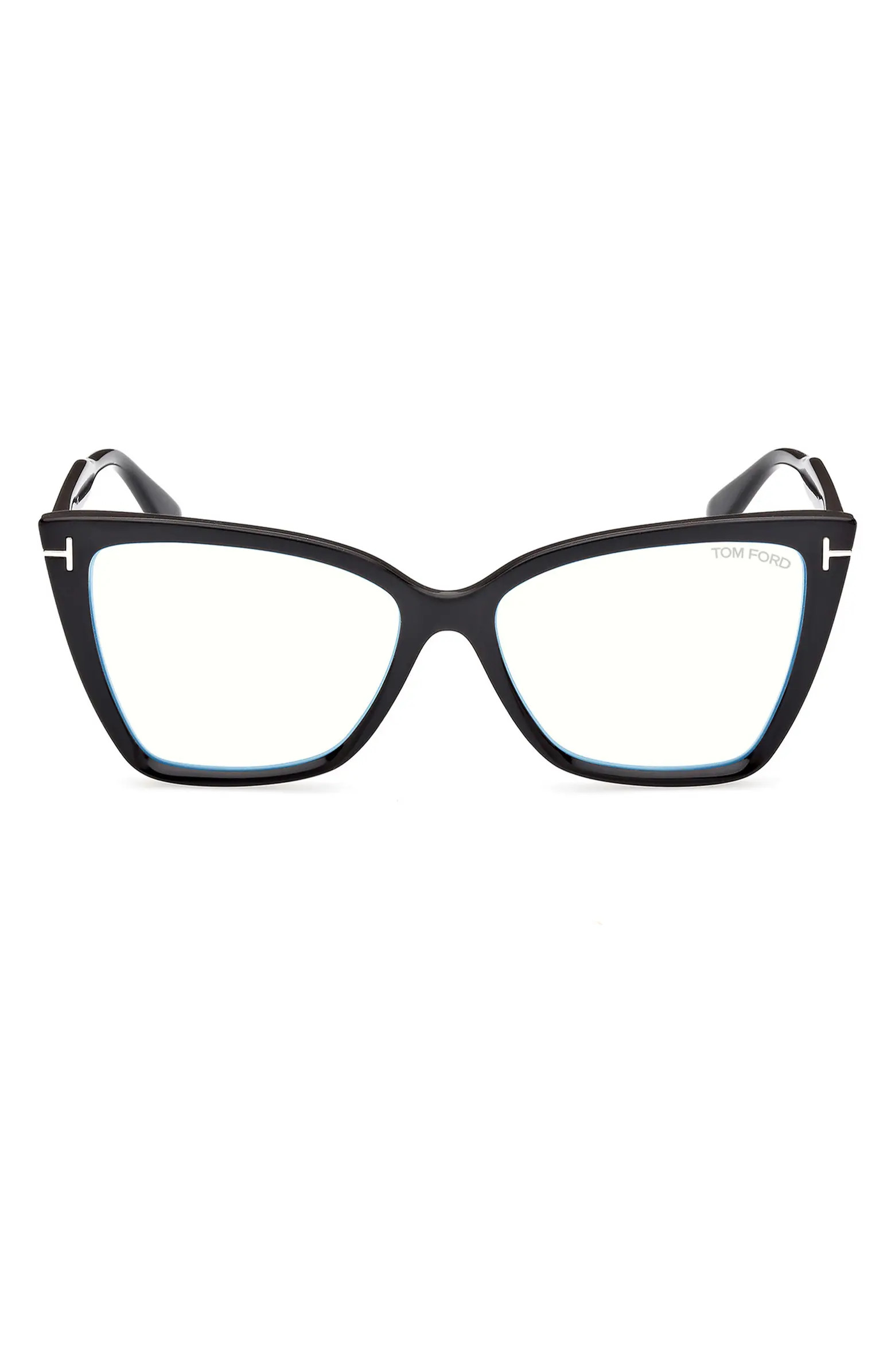 TOM FORD 55mm Cat Eye Blue Light Blocking Glasses | Nordstrom | Nordstrom