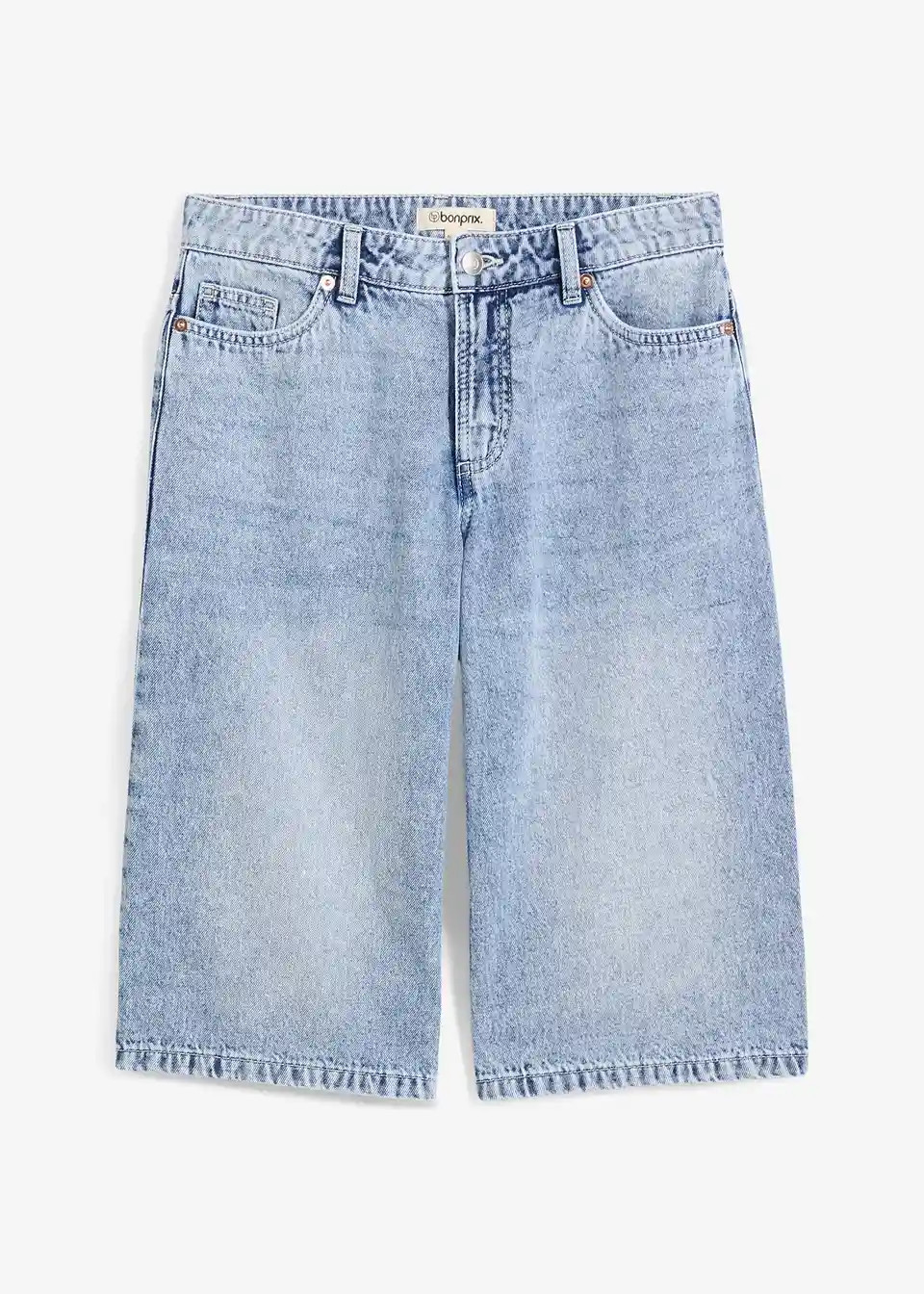 Jeans-Bermuda Mid Waist, Low Stretch | Bonprix DE
