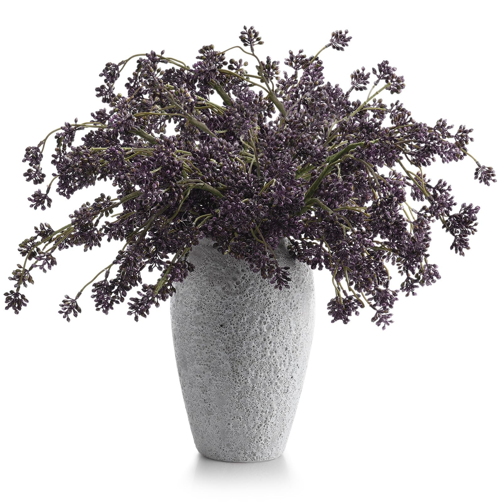 6 Pcs Fall Faux Soft Plum Sedum Berry Stem Arttificial Berry Picks Branches Faux Spray for Home H... | Amazon (US)