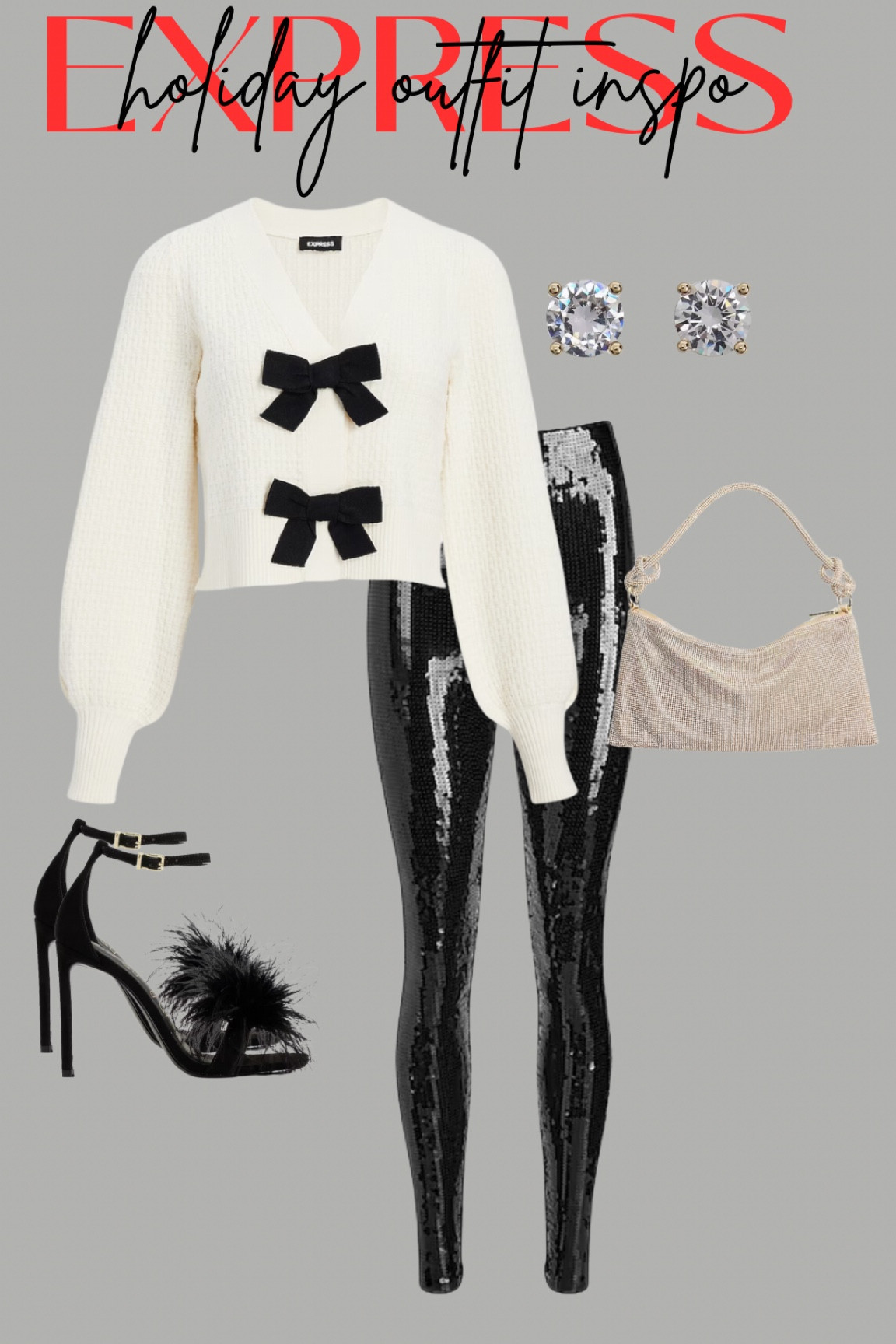 Express holiday sale! 
Holiday outfit inspo - Christmas outfit inspo - bows / sparkles 

#LTKSeasonal #LTKHoliday #LTKsalealert