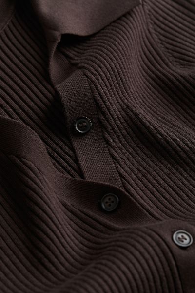 Rib-knit Button-front Dress | H&M (US + CA)