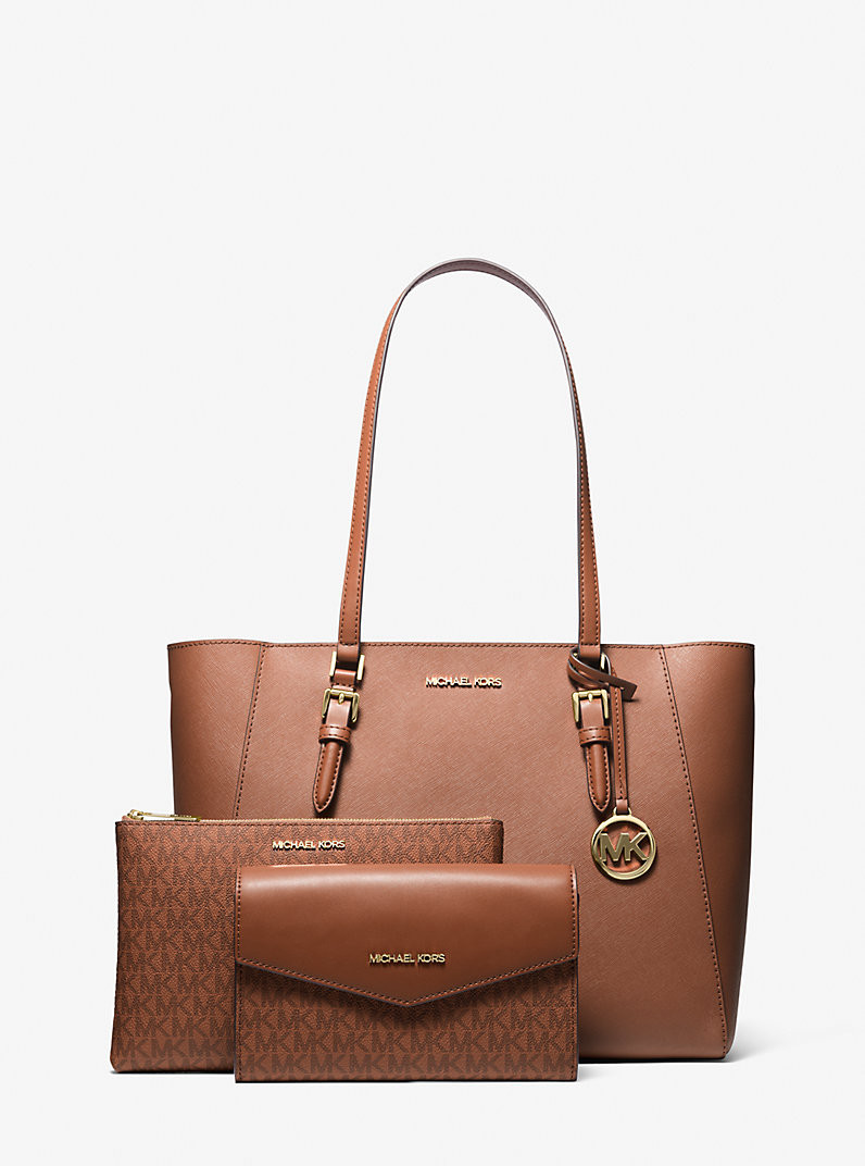 Charlotte Large Saffiano Leather 3-in-1 Tote Bag | Michael Kors US