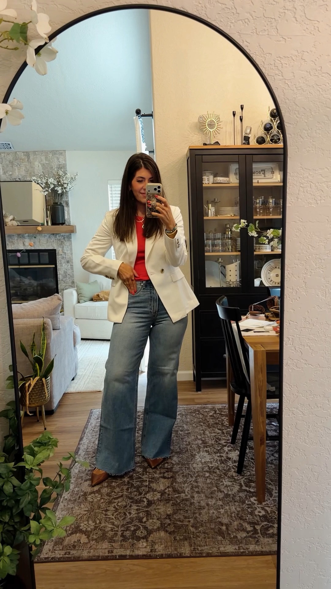Work outfit of the day
Tank-medium
Blazer-medium
Jeans- medium tall but I cut the hem (Meghanxspanx)

#LTKWorkwear #LTKTall #LTKMidsize