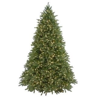 National Tree Company 7-1/2 ft. Feel Real Jersey Fraser Fir Hinged Artificial Christmas Tree with... | The Home Depot