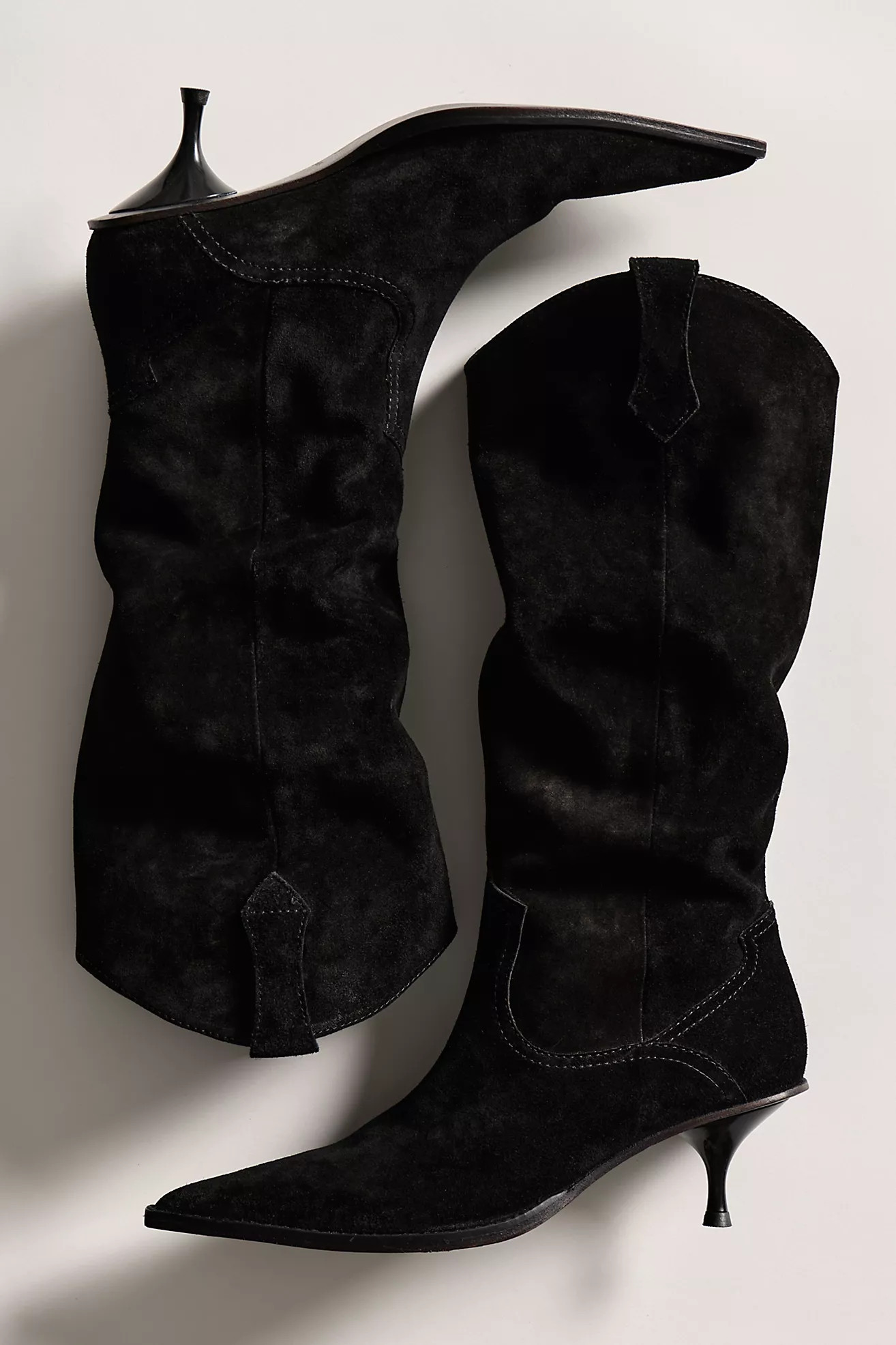 Daisy Slouchy Kitten Heel Boots | Free People (Global - UK&FR Excluded)