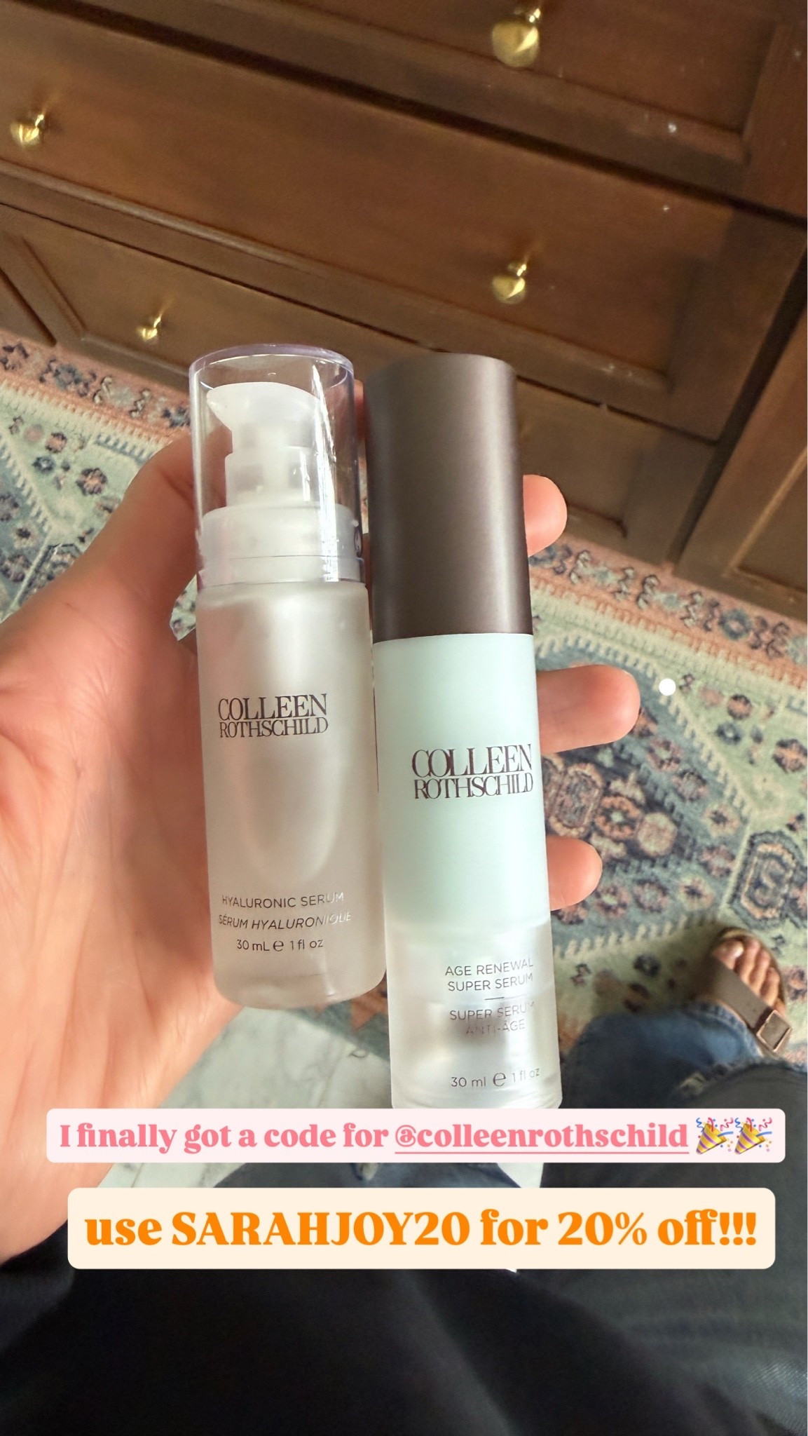So excited to finally have a Colleen Rothschild code. Use SARAHJOY20 for 20% off!!

#LTKSaleAlert #LTKOver40