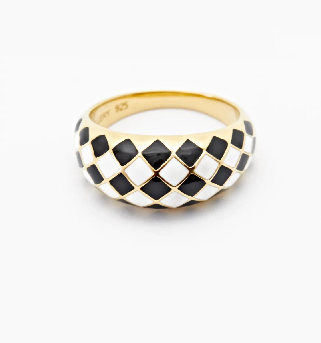 Checker Ring - Black And White | Rellery