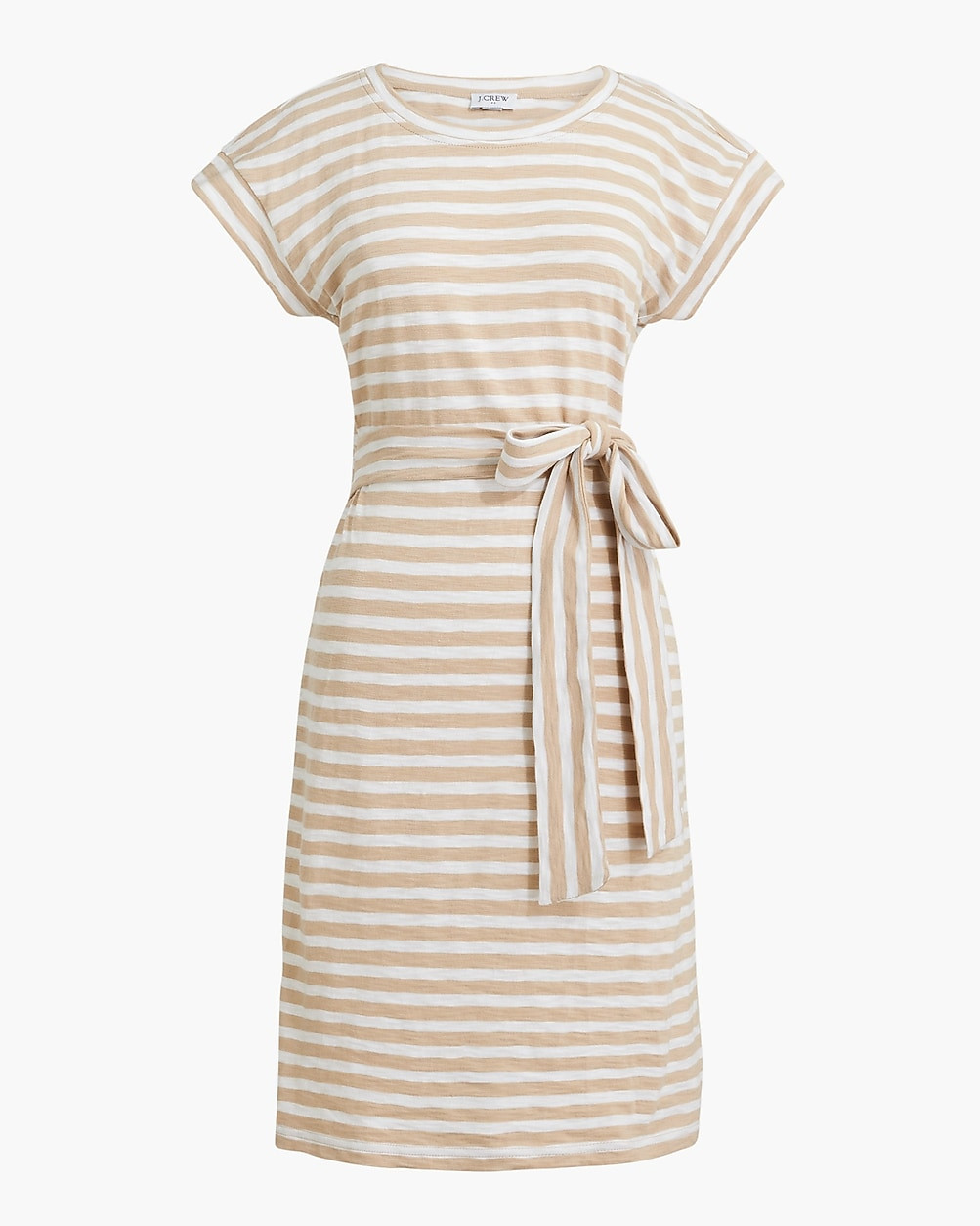 Striped tie-waist mini dress | J.Crew Factory