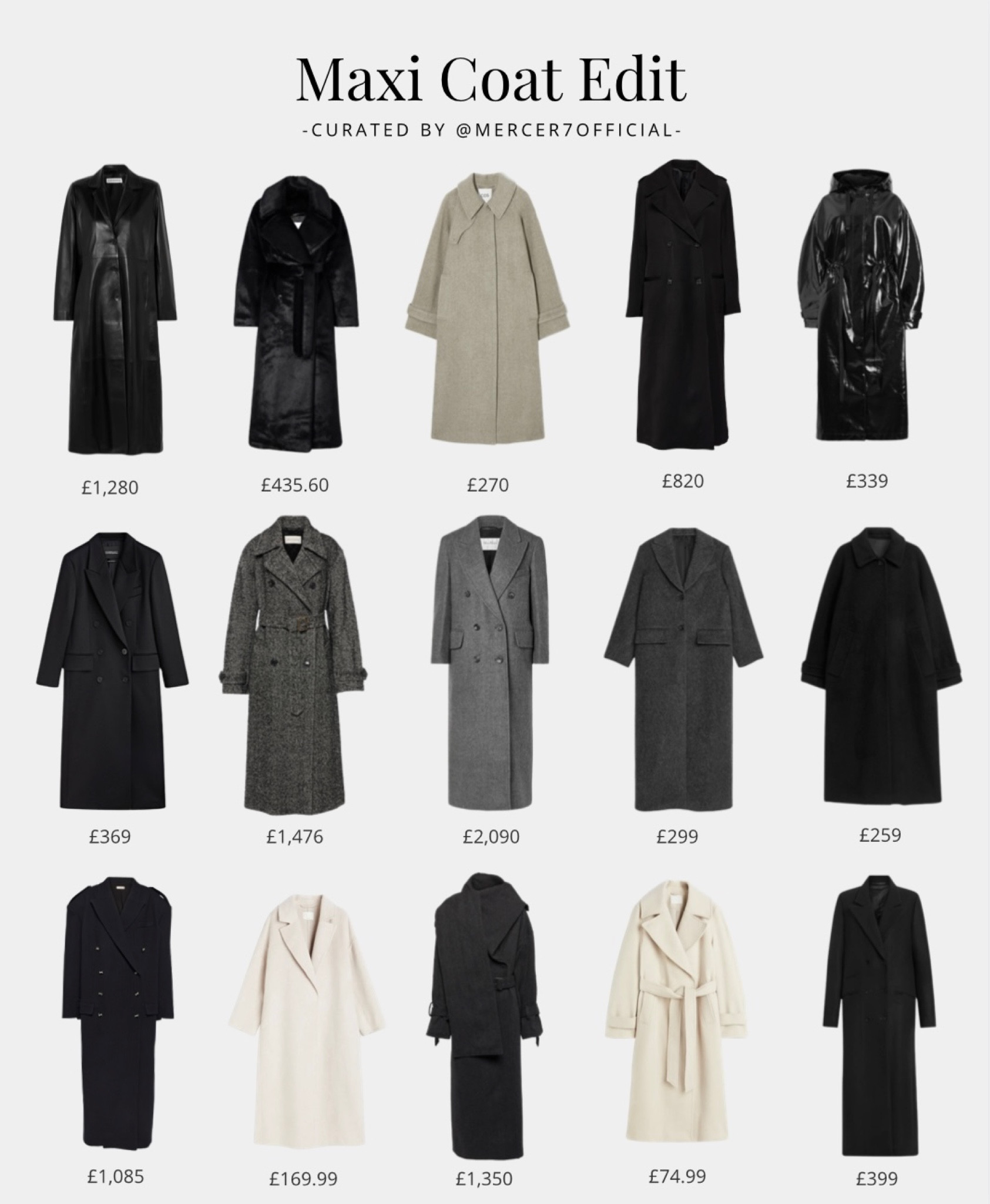 A Maxi Coat is a perfect investment to keep warm yet stylish for the winter season! I have collected a range of gorgeous high end and high street maxi coats from brands such as Massimo Dutti, H&M, All Saints, Toteme and Max Mara to name a few! 

#LTKstyletip #LTKeurope #LTKSeasonal