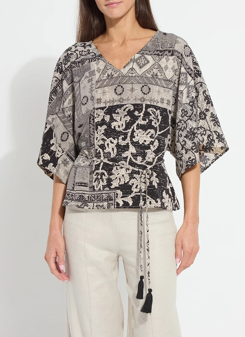 Ipanema Printed Dolman Sleeve Top | Lysse NY
