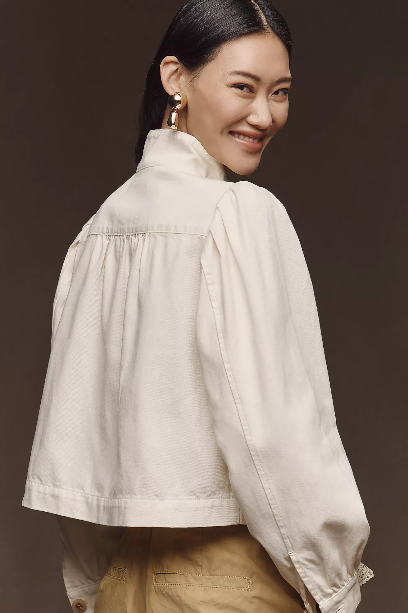 Sanctuary Twill Funnel-Neck Jacket | Anthropologie (US)